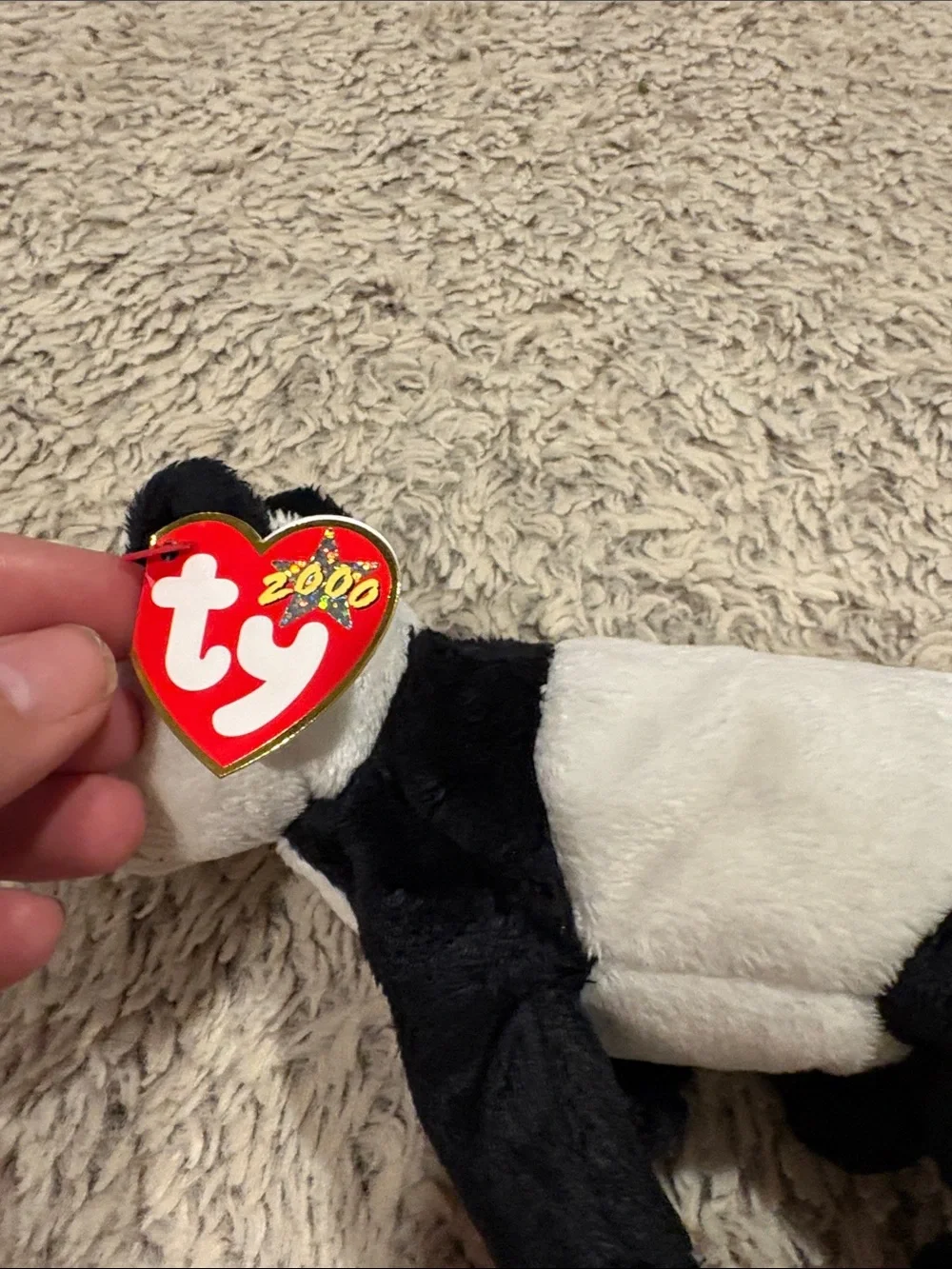 Ty Panda Plush Toy - Black & White China